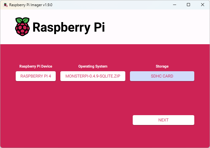 Raspberry Pi Imager All configured